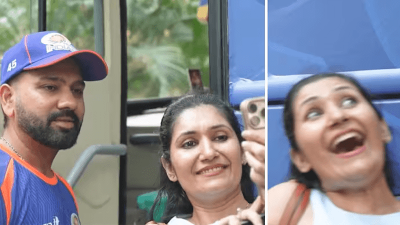 Rohit Sharma and Fan Selfi Viral Video